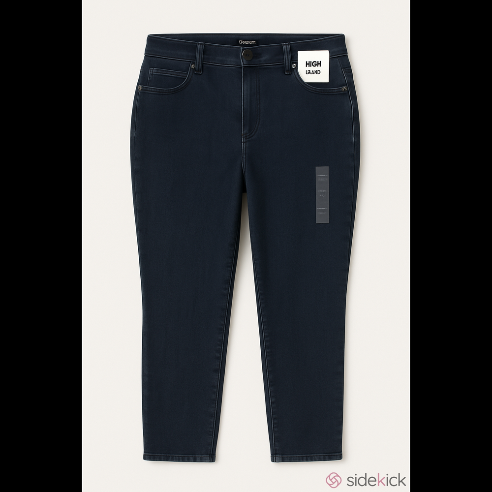Sonoma High-Rise Curvy Straight Jeans - Dark Navy Blue